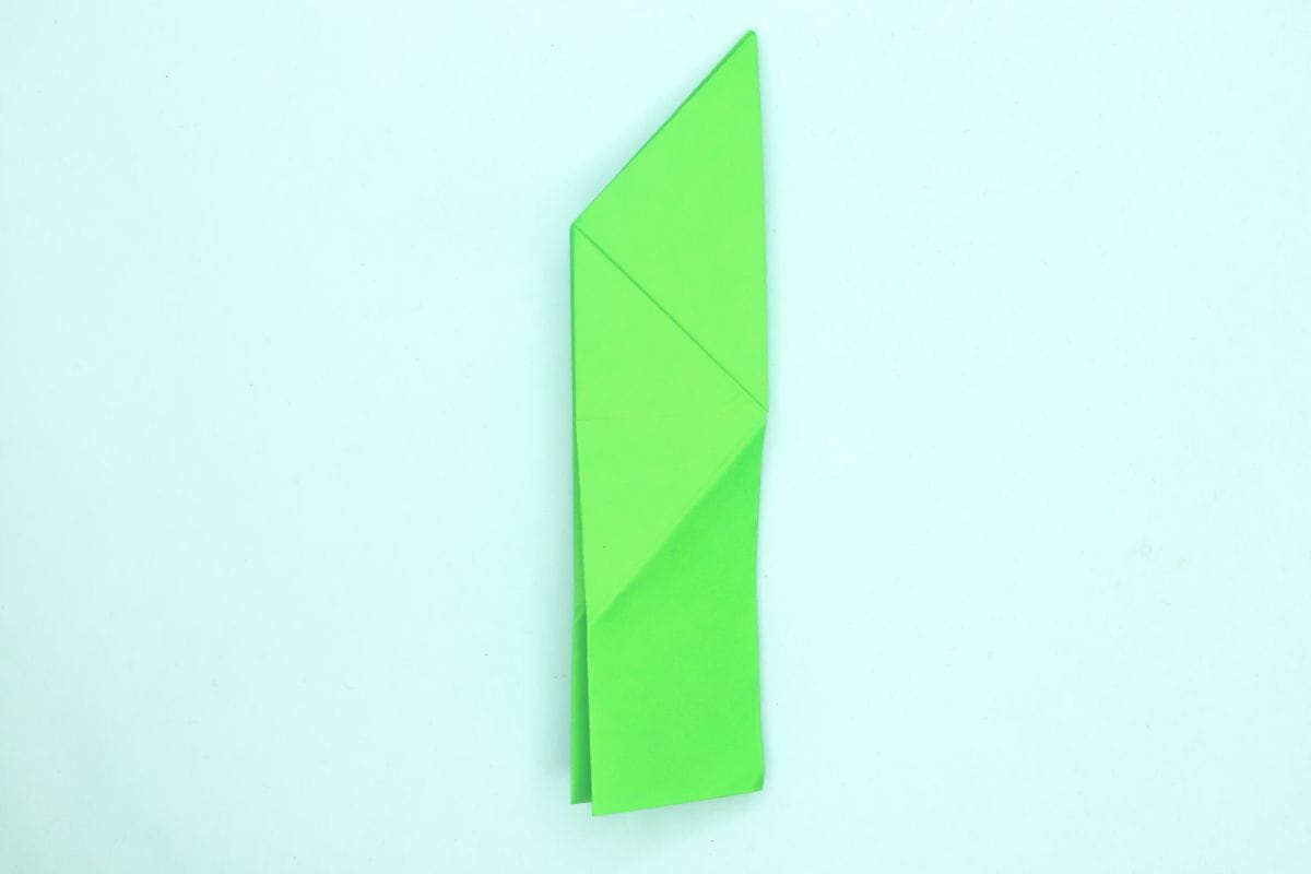 Easy origami parrot step 12